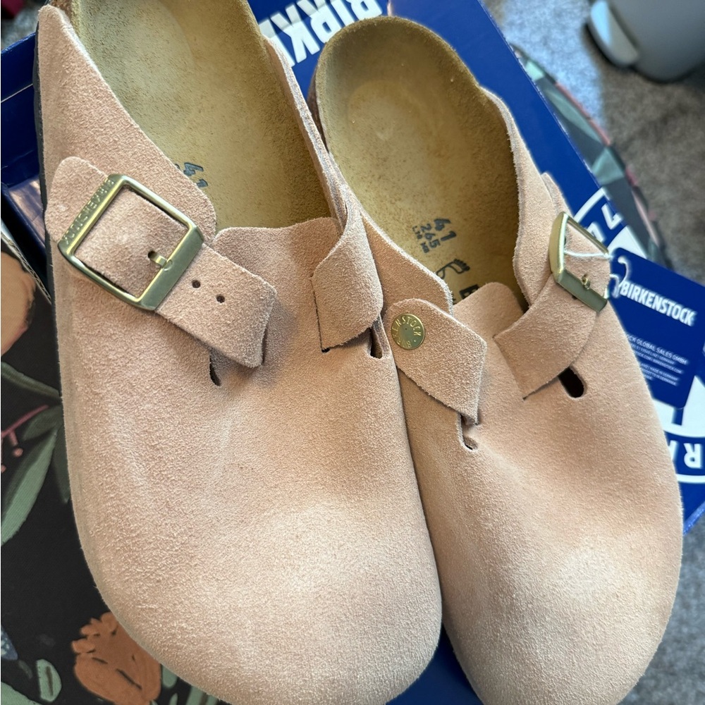 Birkenstock Boston Clog in Light Rose; size 41